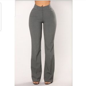 Gray dress pants